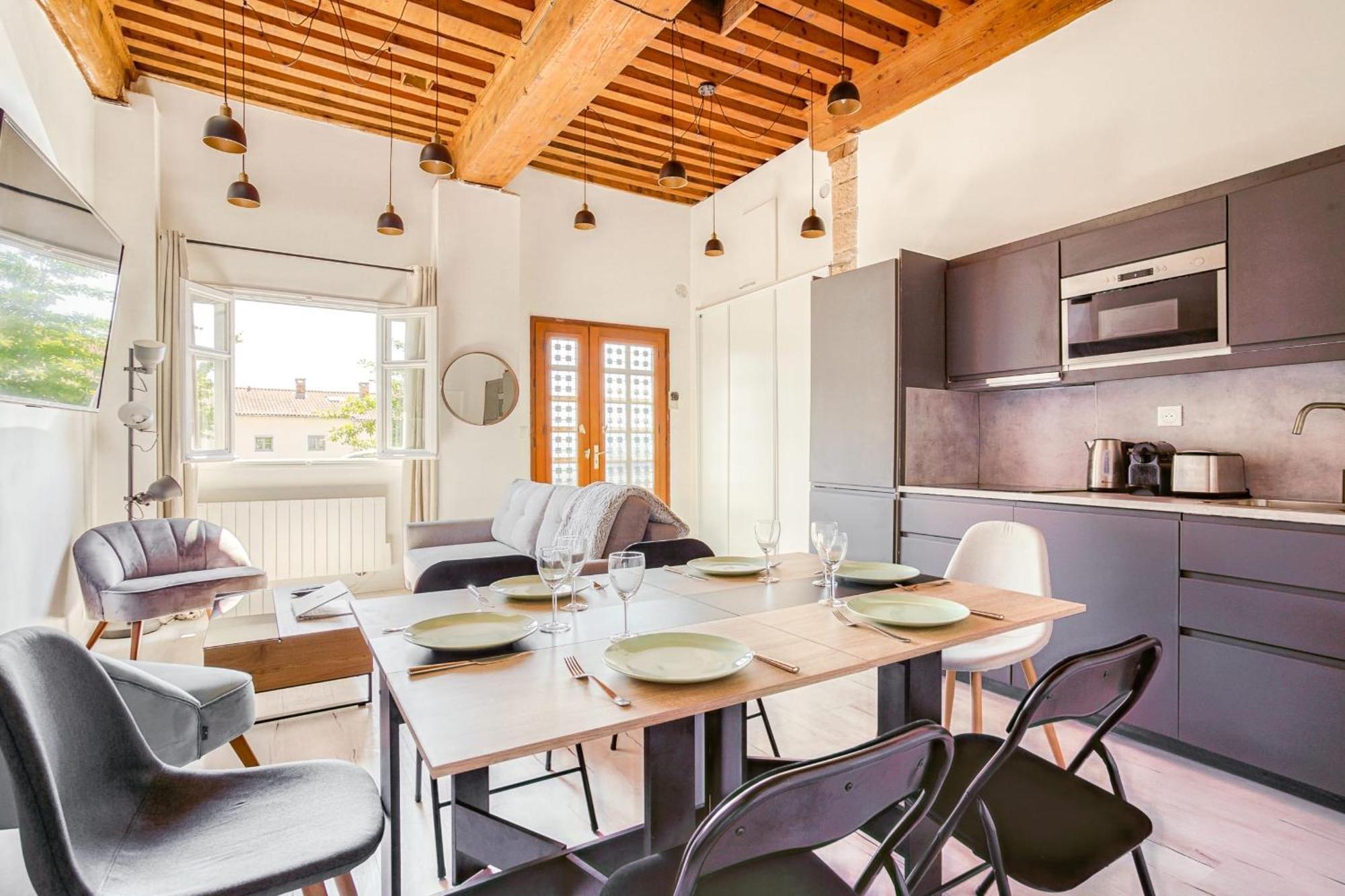 Charming 6-Person Apartment Terreaux & Croix Rousse Area Lyon Exteriér fotografie
